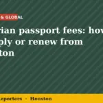 The City Reporters graphic: Nigerian passport fees: how to apply or renew from Houston