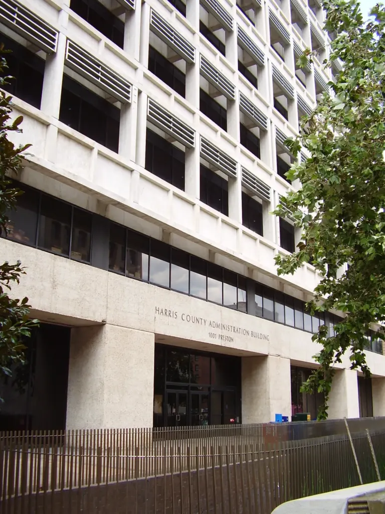 The Harris County Administration Building in downtown Houston
