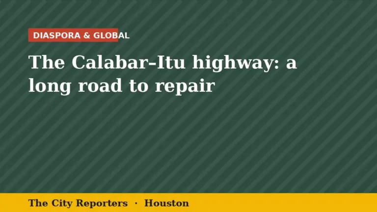The City Reporters graphic: The Calabar–Itu highway: a long road to repair