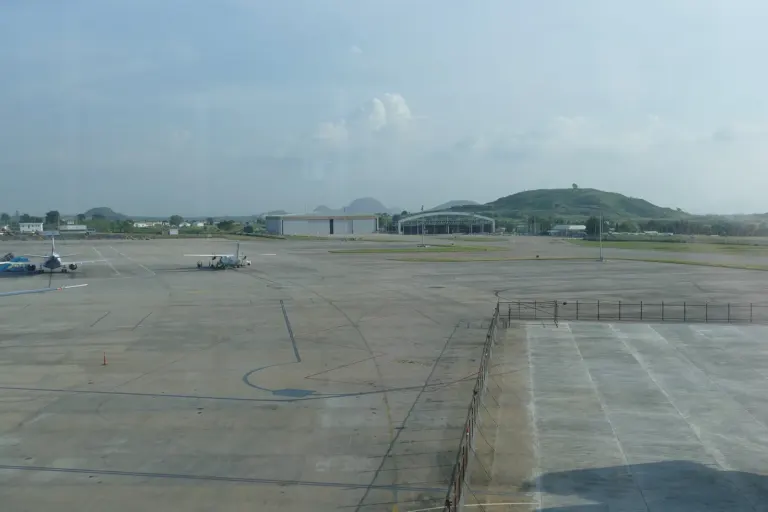 Inside Nnamdi Azikiwe International Airport in Abuja, Nigeria