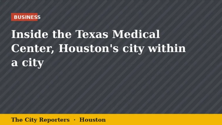 The City Reporters graphic: Inside the Texas Medical Center, Houston's city within a city